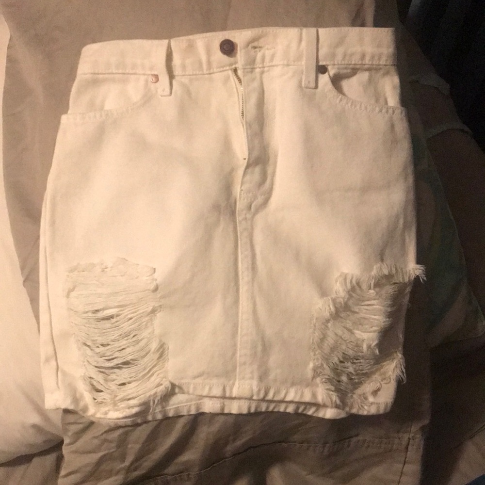 Pistola White Denim Skirt